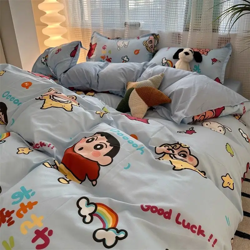 Новый милый модный мультяшный карандаш Shin Chan хлопковый 1 5M1 8 комплект постельного