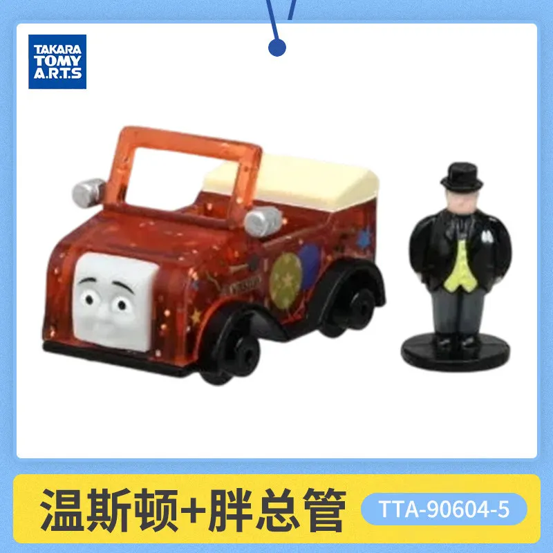 Фото Коллекционная мини-игрушка Takara Tomy Gashapon: Томас и друзья, заводной поезд с прозрачной железной дорогой, украшение для рабочего стола №5