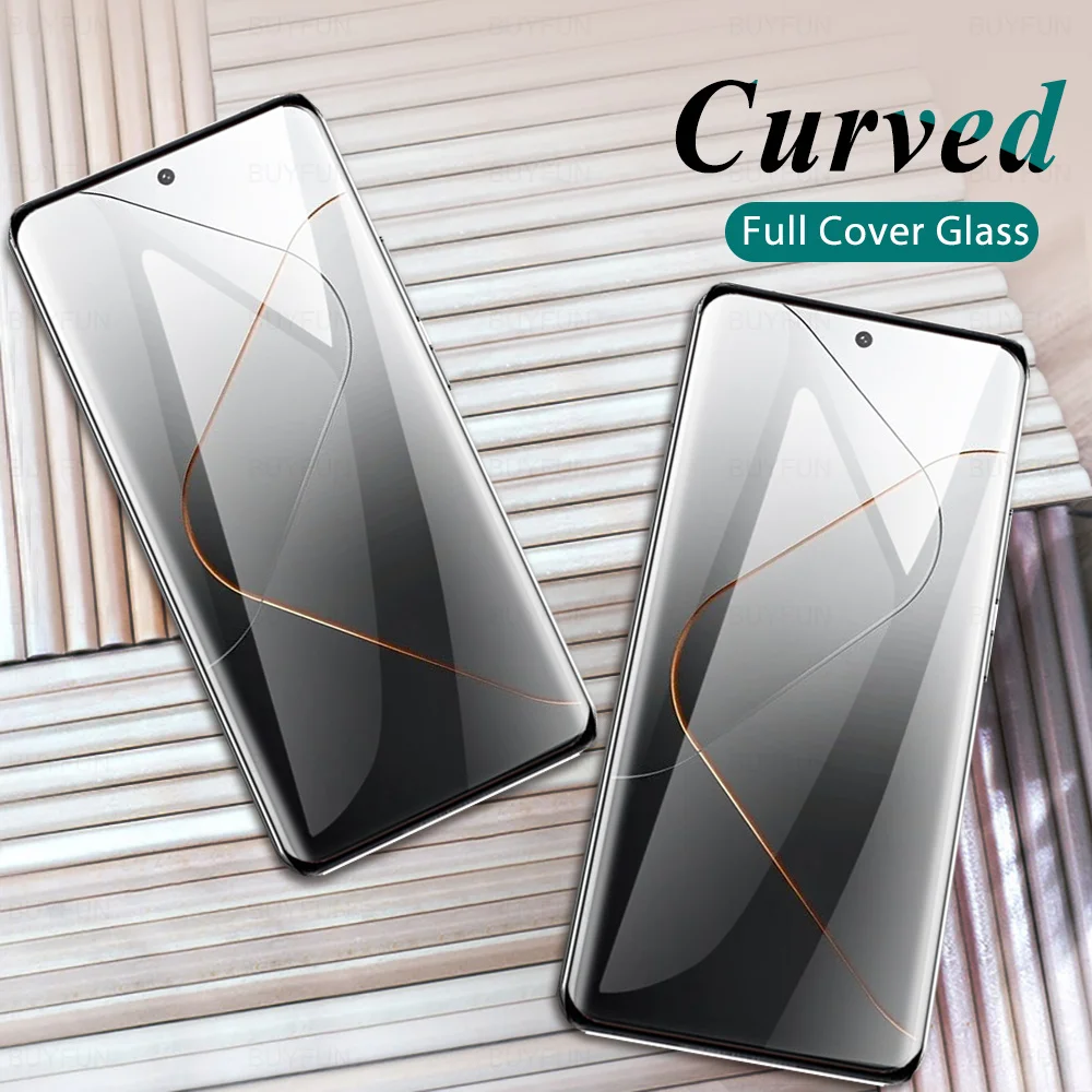 2 шт. изогнутое Защитное стекло для экрана Xiaomi 14 Pro 5G закаленное Xiaomi14Pro Xaomi Mi 14Pro