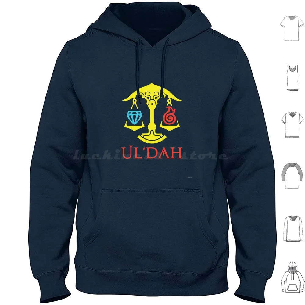 

Ul'Dah Hoodie cotton Long Sleeve Uldah Eternal Flames Final Fantasy Realm Reborn Xiv Online Eorzea Mmo Gaming