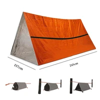 outdoor emergency tent survival first aid blanket pe aluminum film windproof thermal insulation triangle tent camping equipment