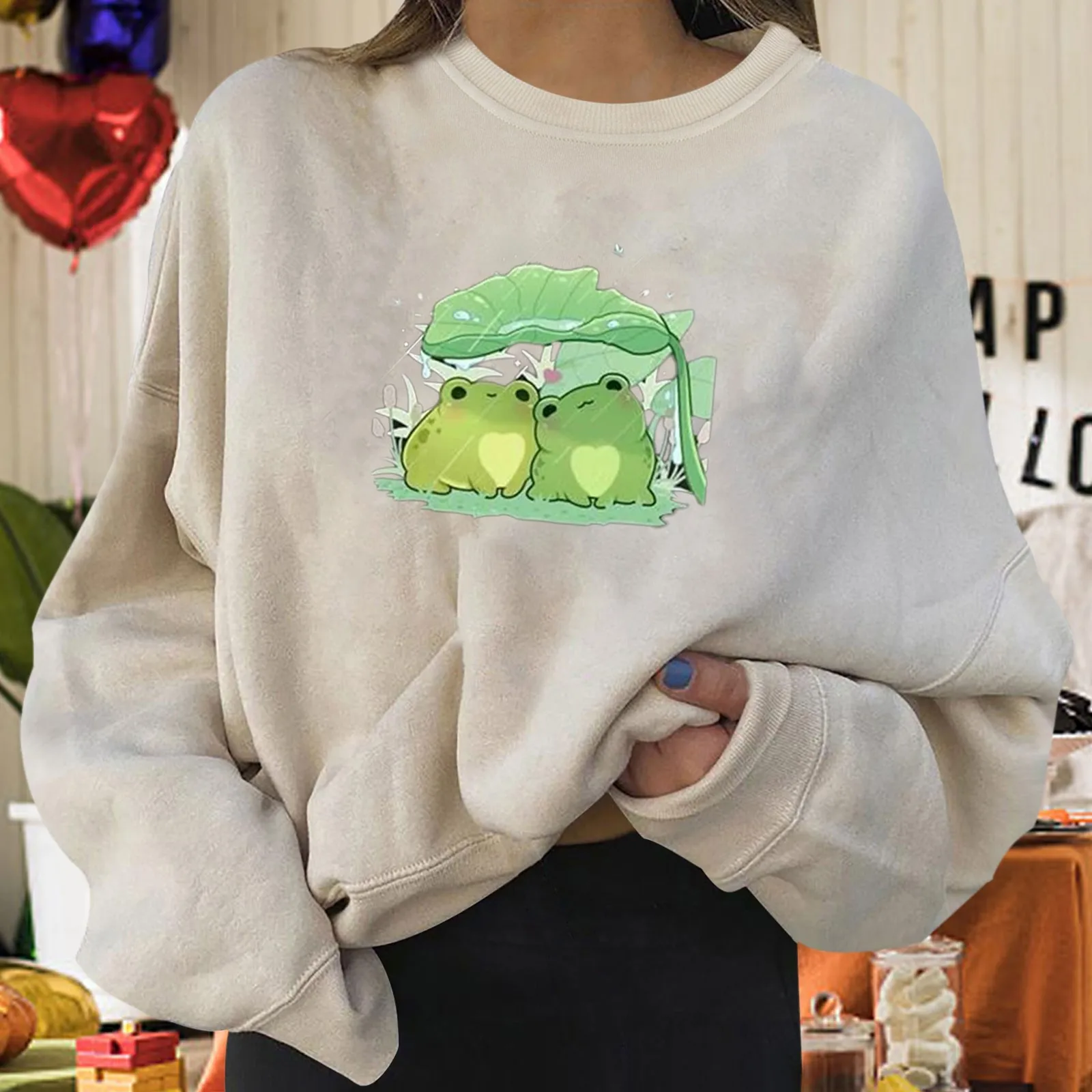 

with Toddler Womens Daily Sweatshirt Long Pullover Print O Neck Printing Long Sleeve Women Skateboard Women Athlete Jacket Women