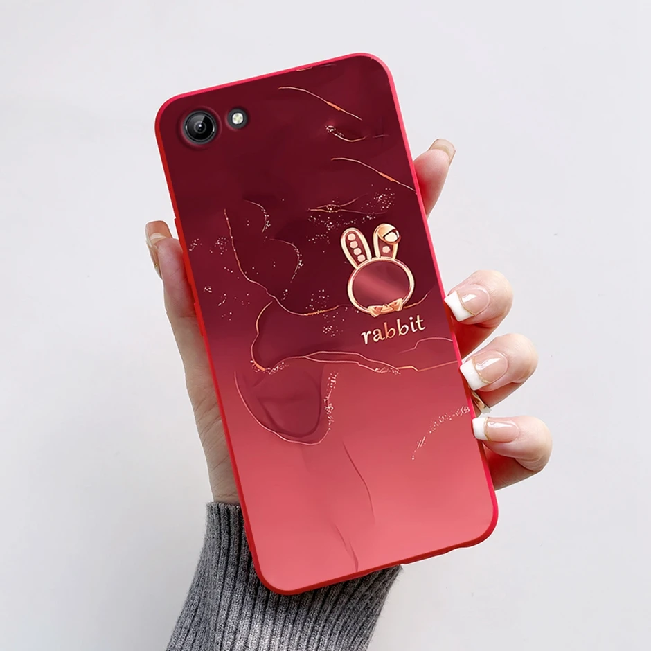 Защитная задняя крышка для vivo Y81 с прямыми краями уникальный модный милый