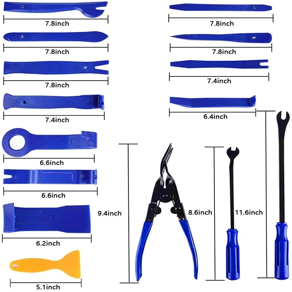 

Door Panel Car Removal Repair Tool Set Interior Disassembly Tool Trim Removal Tool Kit Audio Removal Trim Removal Tool Set