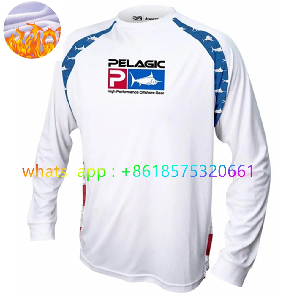 

Pelagic Men Fishing Long Sleeve T-Shirts extinguishing para pesca fishing performance Camisa Winter Fishing Shirt Clothing 2024