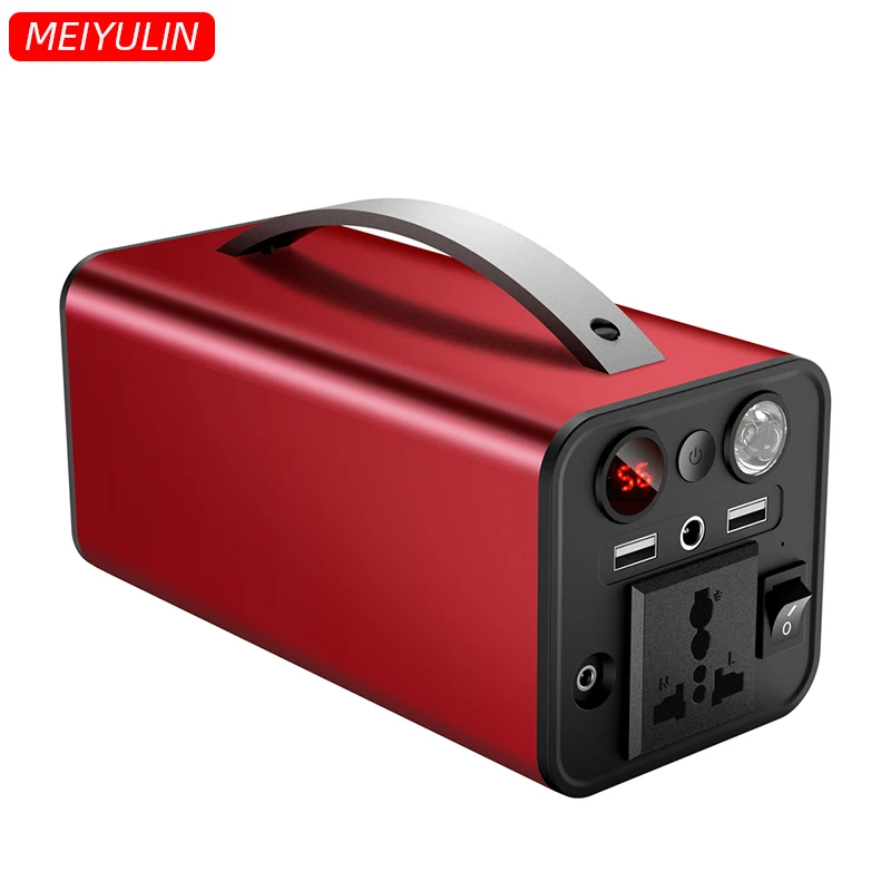 

45000mAh 220V Portable Power Station Solar Generator 180W Emergency Fast Charge Battery Free Energy For Camping Car Jump Starter