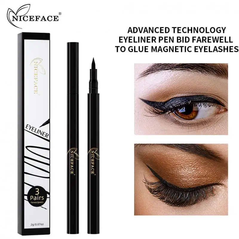 

NICEFACE Self-adhesive Eyeliner Waterproof Natural Lasting Make Up Eyeliner Pen Eye Liner Pencil Crayon Eyes Marker Pen TSLM2