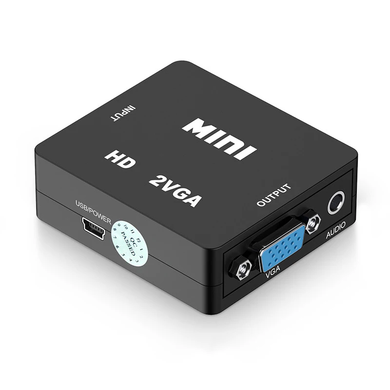 

1080P HDMI-compatible To VGA Converter Audio Video Adapter for Xbox TV Box Computer PC DVD for PS3 PS4 To TV Monitor Projector