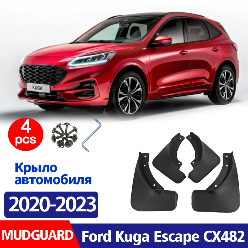 

2020-2023 FOR Ford Kuga Escaps CX482 Mudguard Fender Mud Flap Guards Saplsh Mudflaps Car Accessories Mudguards Front Rear 4pcs