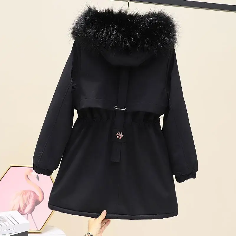 Women's Fake Fur Coat Parkas Cotton Down Jacket Jackets Harajuku Super Hot Coats Plus Size Hooded Top Cheap Wholesale New