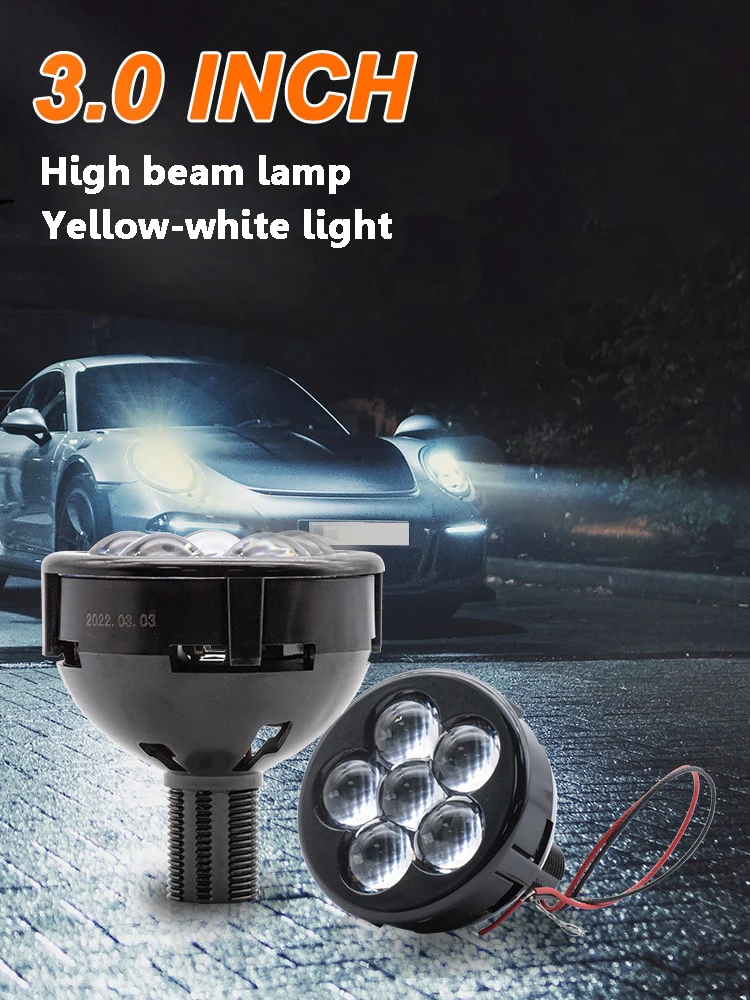 3.0 Inch Led Projector Lens Devil Eye for Headlight H7 9005/9006 etc Fog Lights Accessories for Vehicles Car High Beam