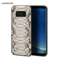genuine python leather case for samsung galaxy s10 s8 s8 plus s9 s9 plus s7 note 10 plus 9 8 a50 a70 a30 luxury snakeskins cover