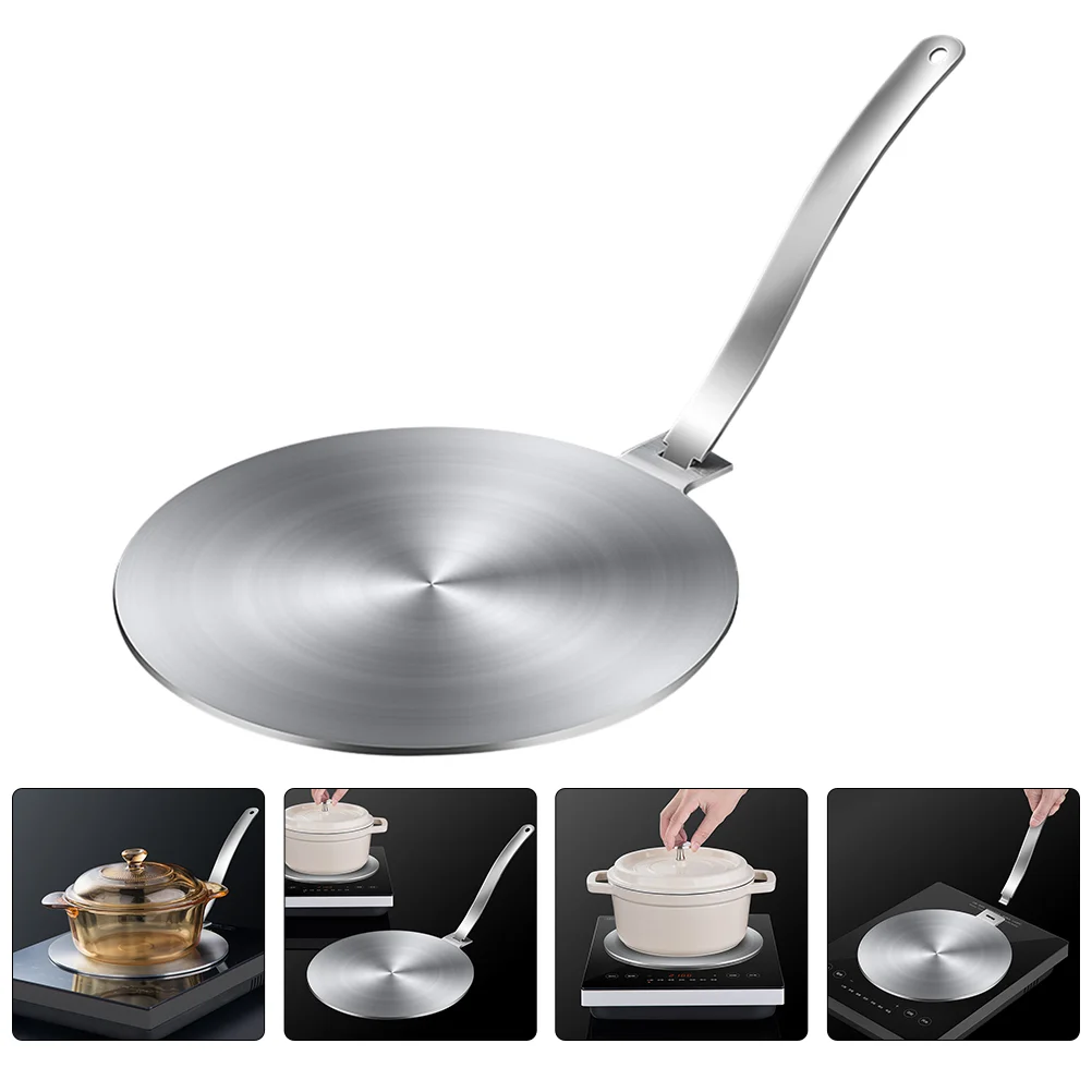 

Plate Diffuser Induction Heat Flame Simmer Stove Adapter Ring Converter Hob Metal Cooktop Reducer Steel Gas Defrosting Thawing