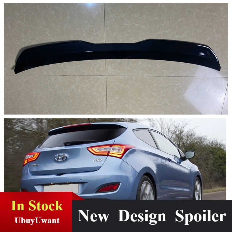 Задний спойлер на крышу для Hyundai I30 2017 2018 2019 2020 блеск спойлера черные аксессуары