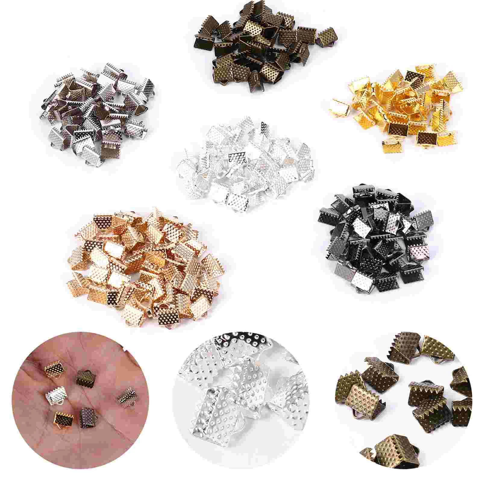

600PCS Simple Durable Creative Portable Practical Crimp for Jewelry Necklace Ribbon Ends