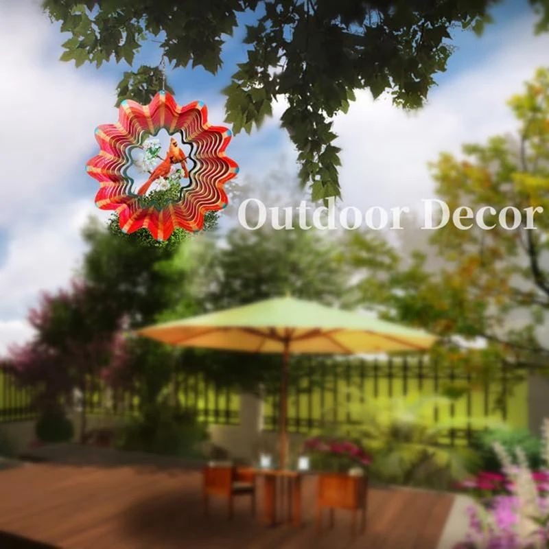 Уличный ветровой спиннер для сада кардинал подарки женщин/мужчин подвесные