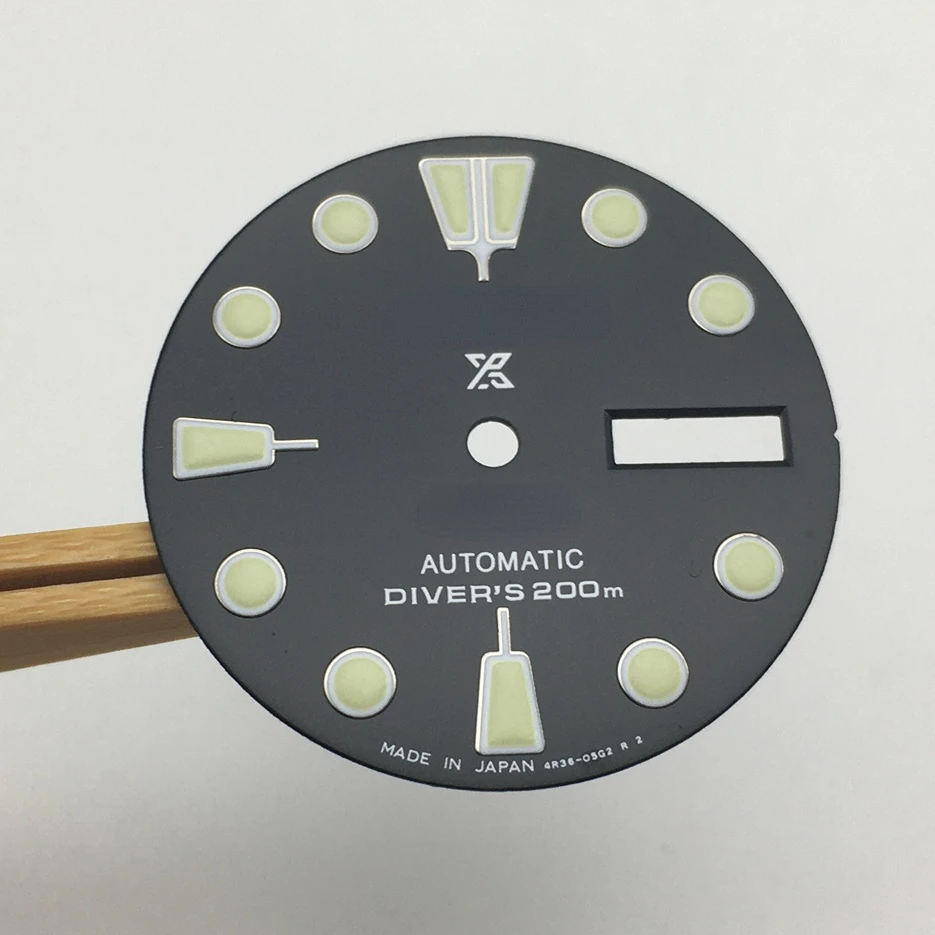 S 28.5mm Watch Dial Dial Replacement Modified Dial Dual Calendar Luminous Face Matching NH36A Movement DC3