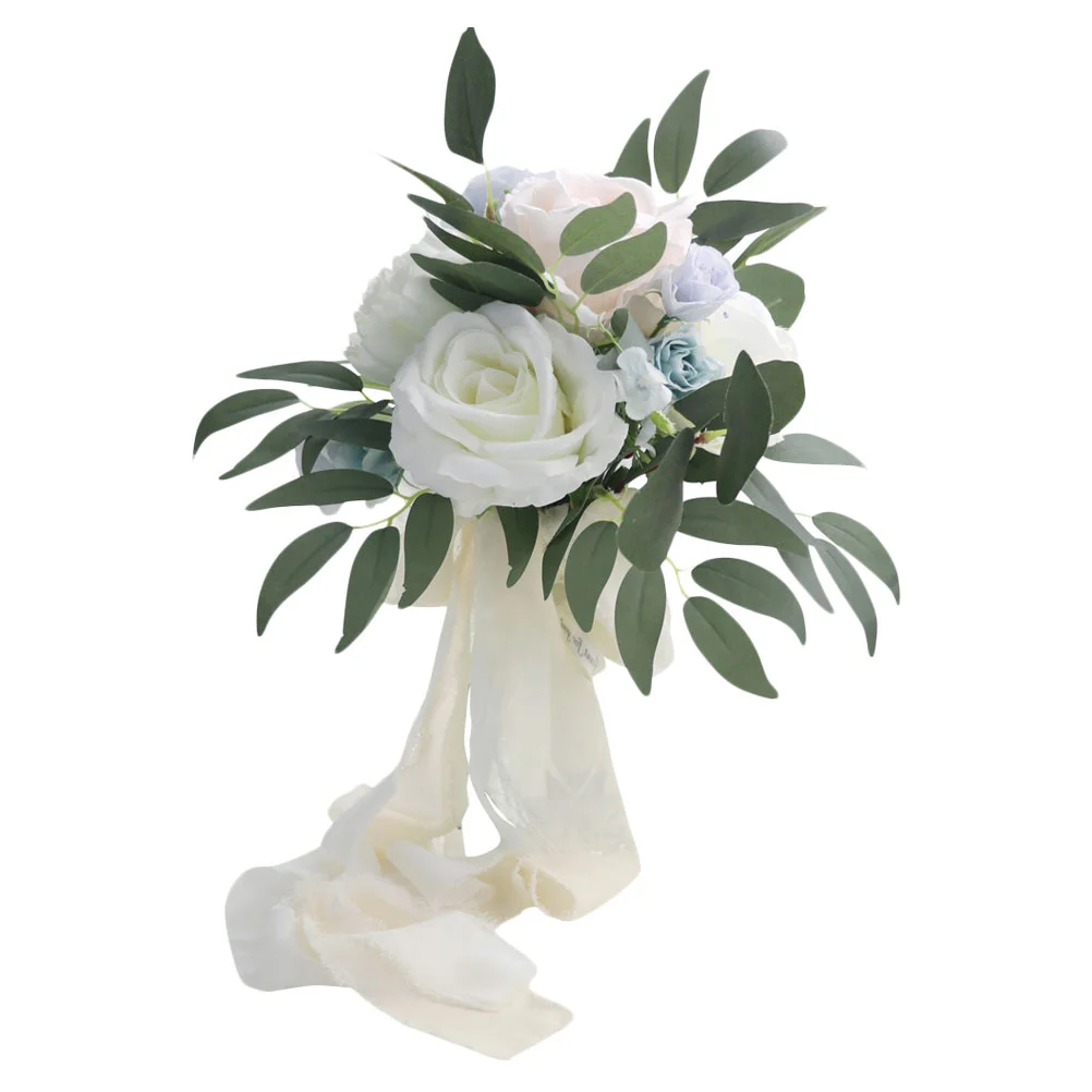 

Bouquet Wedding Bouquets Flowers Holding Flower Artificial Bride Beach Rustic Bridesmaid Tossing Vase Fake Party Decoration