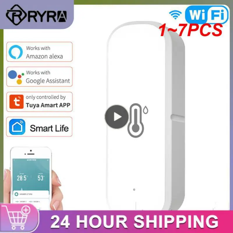 

Датчик влажности и температуры Zigbee 3,0 Wi-Fi, 1-7 шт.