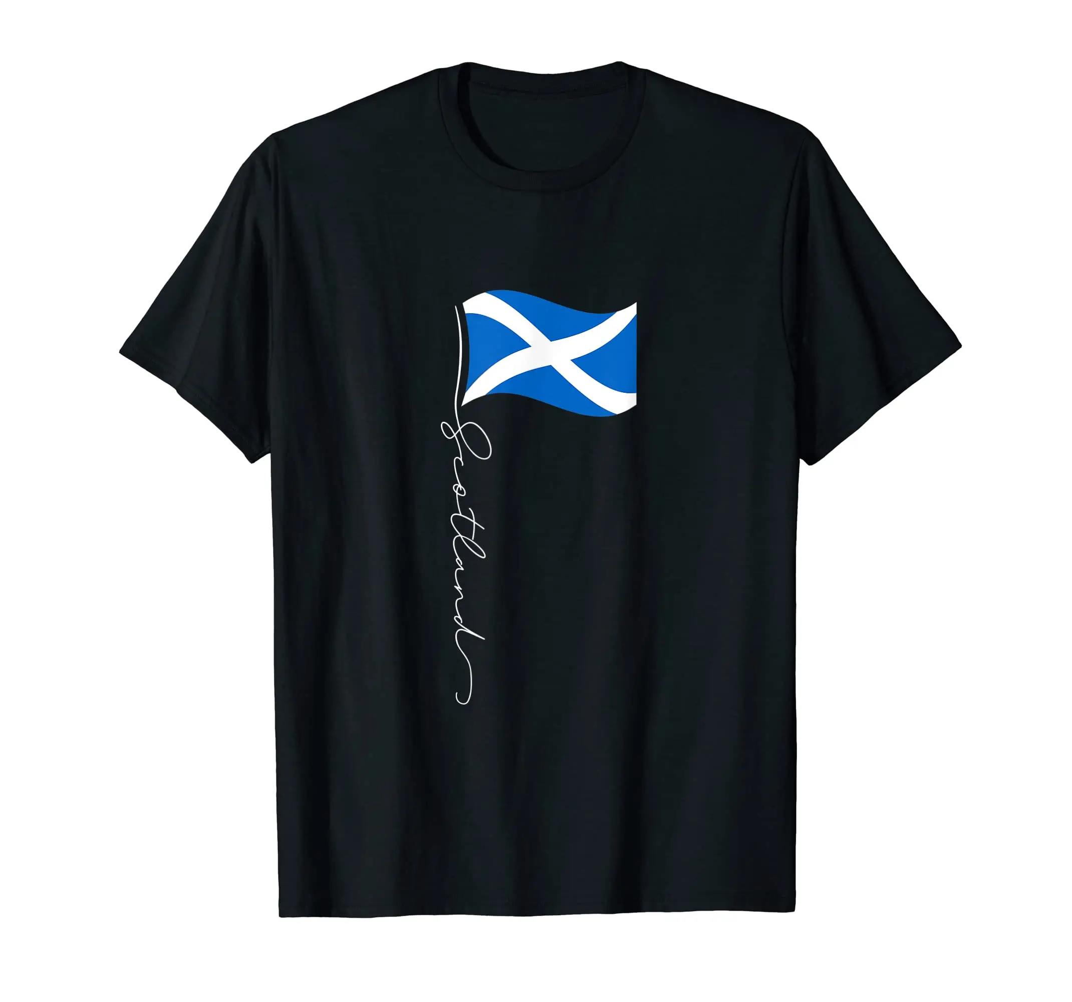 

100% Cotton Scotland Signature Flag Pole - Patriotic Scottish Flag T-Shirt Hip Hop MEN WOMEN UNISEX T Shirts