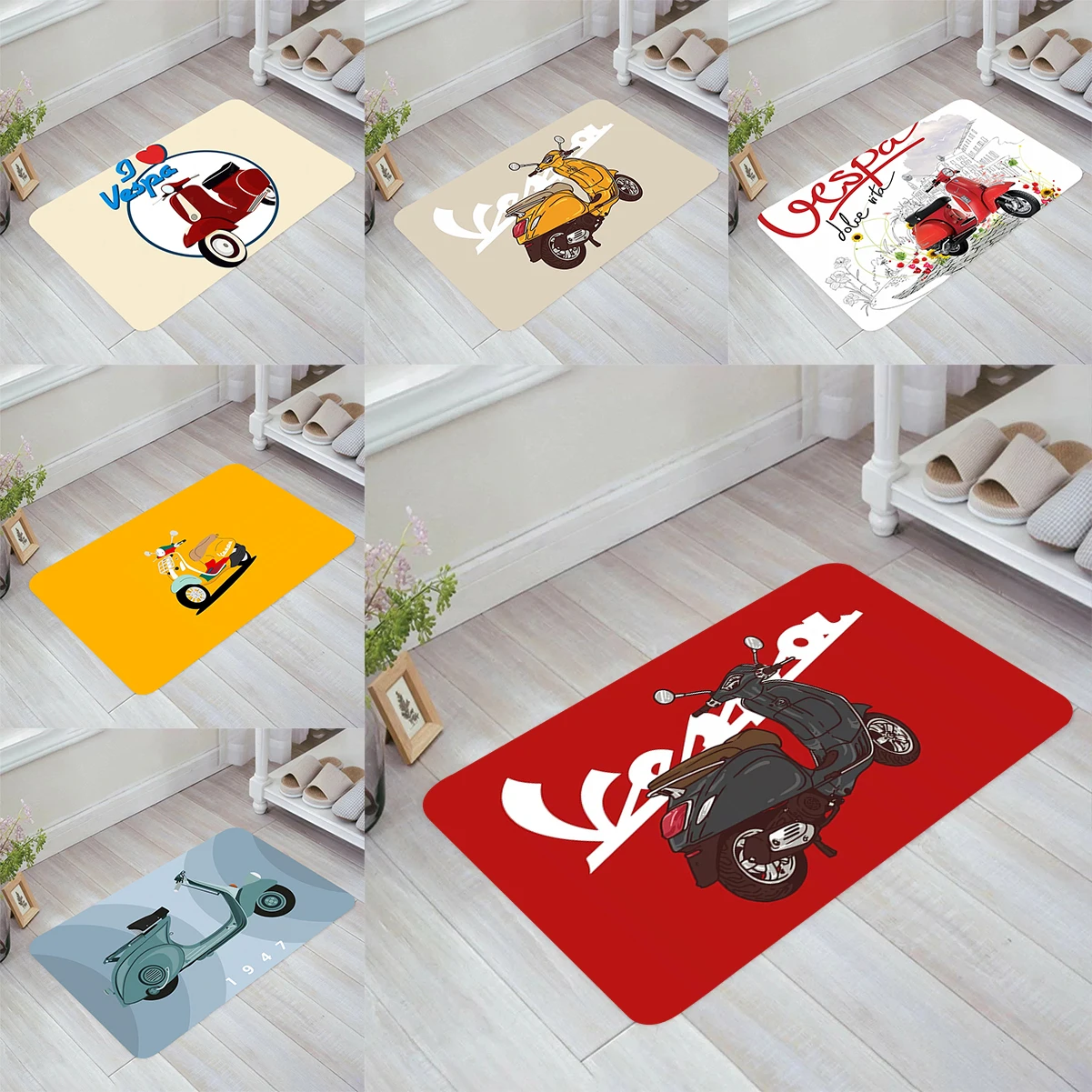 Напольный коврик V-Vespa для входной двери скутера кухонный домашние коврики