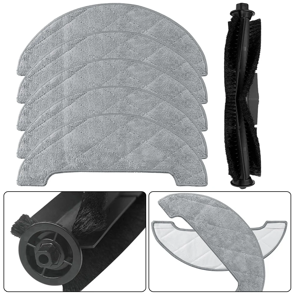 

Main Roller Brush Replaceble Washable Mops Cloths Accessories Sets Parts For Airrobo T10+ Robot Vacuum Cleaner Cleaning Tools