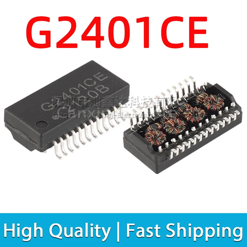 Фото 5 шт. G2401CE G2401 SOP24 SMD сетевой трансформатор 1000 Base-T Ethernet изоляция однопортовый LAN трансформатор изолированный дроссель №1