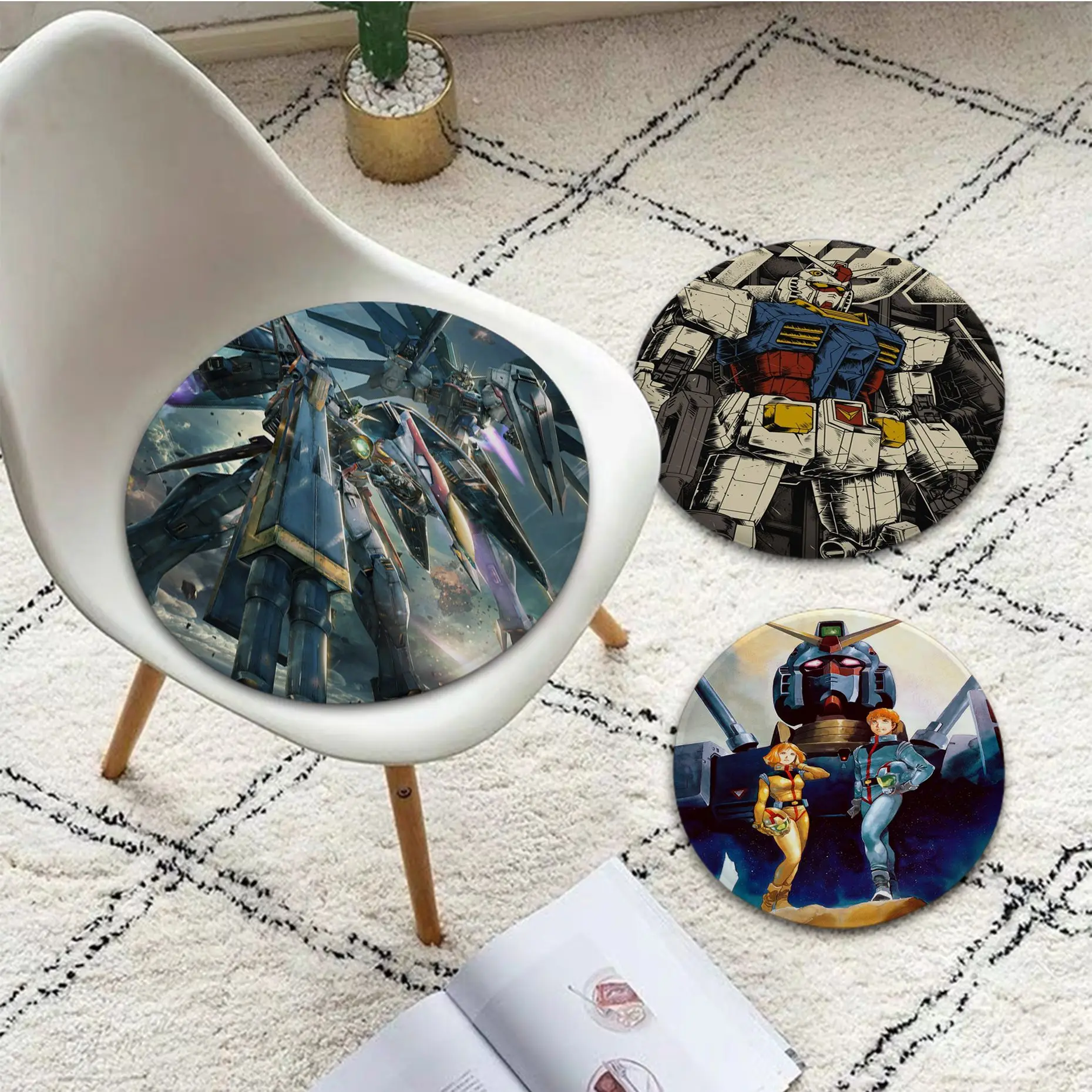 

Bandai Gundam European Chair Cushion Soft Office Car Seat Comfort Breathable 45x45cm Chair Mat Pad