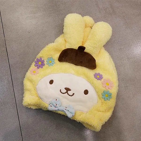TAKARA TOMY Kawaii Hello Kitty Новинка утолщенная Женская милая шапка для сухих волос