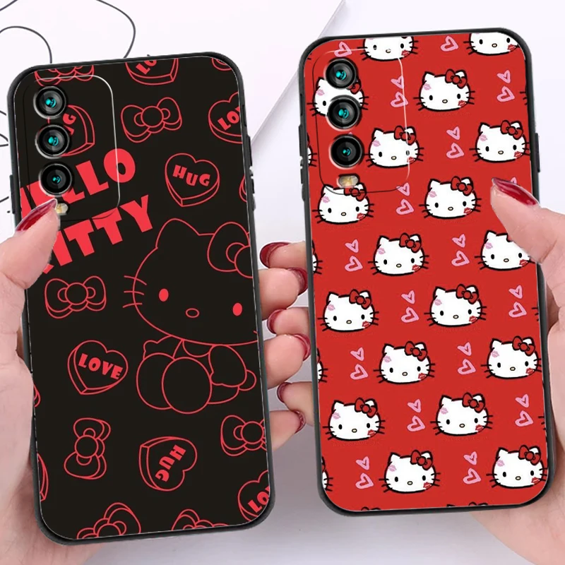 

Hello Kitty Cute Phone Cases For Xiaomi Redmi 9AT 9 9T 9A 9C Redmi Note 9 9 Pro 9S 9 Pro 5G Cases Soft TPU Coque Funda