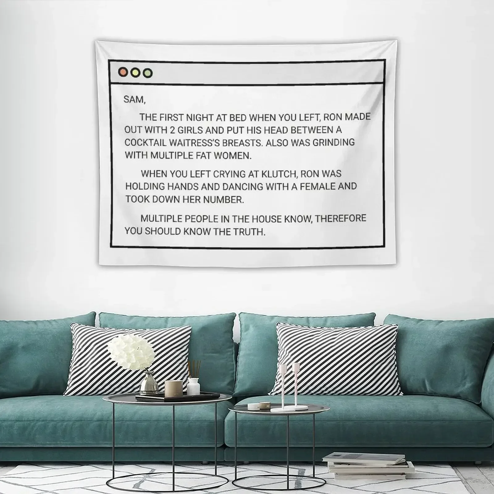 Jwoww и Snooki письмо Sammi гобелен украшение для спальни декоративные настенные фрески