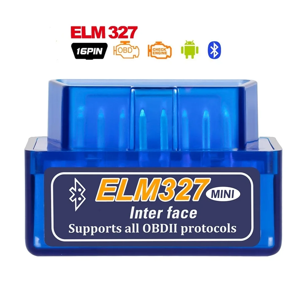 Автомобильный диагностический кабель V2.1 Super Mini OBD2 ELM327 с Bluetooth для Android считыватель