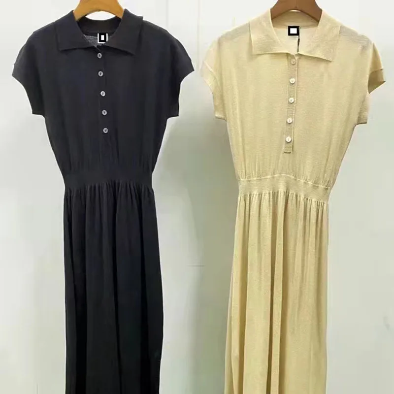 

Pure real shooting 100% wool long skirt ladies summer new big brand wool sweater high quality fashion dress