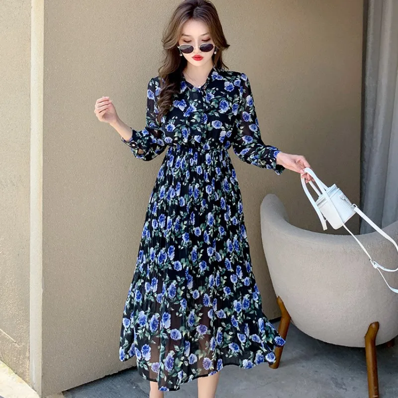 

2022 весенний женский шарф со складками и разбитыми цветами, бесплатная доставка