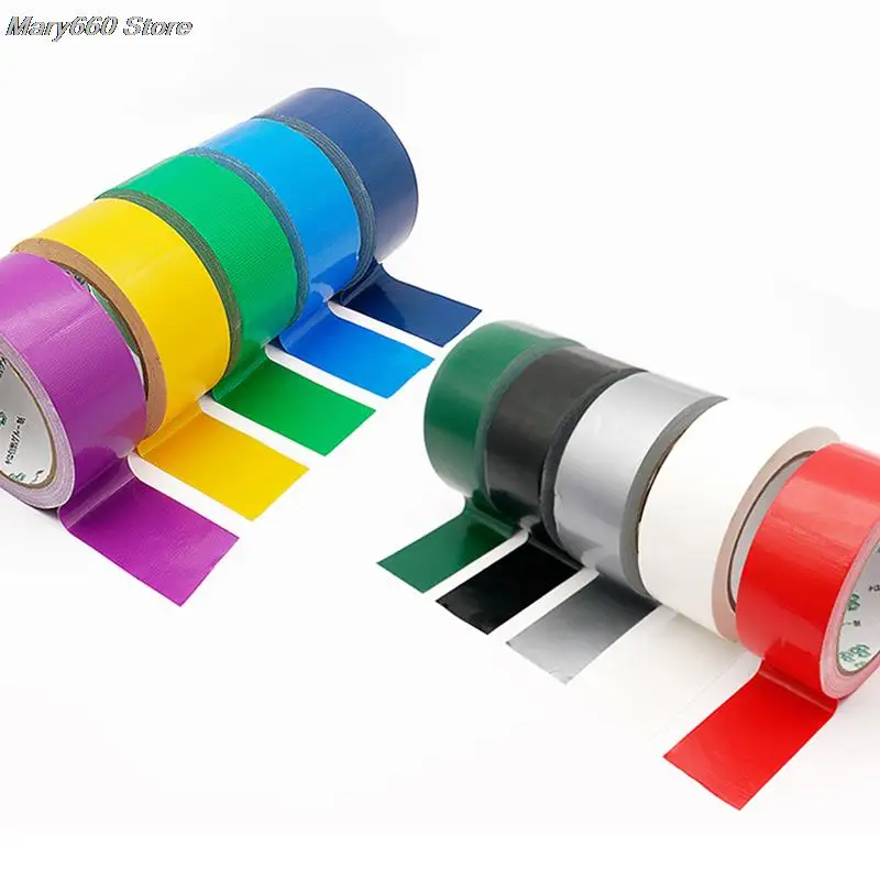 

Colorful Cloth Base Tape Cloth Duct Tape Carpet Floor Waterproof Tapes High Viscosity Adhesive Tape Multicolor DIY Decoration