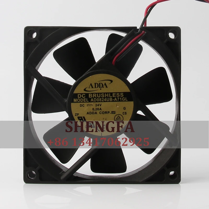 Оригинальный охлаждающий вентилятор ADDA 12 В 48 в пост. Тока 24 В 8025 а EC AC 80x80x25 8 см Регулируемая частота двойной шаровой оси потока воздуха