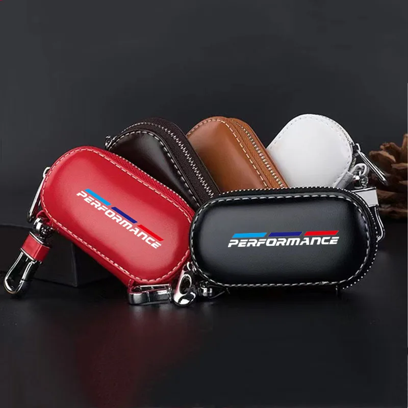 

Leather Car Remote Key Case Cover Protective Shell for X5 E70 E53 F15 X3 E83 F25 G01 X1 F48 E84 X4 F26 E46 E90 Car Accessories