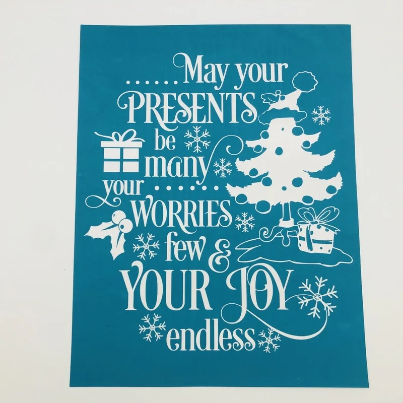 

May Your Persents DIY Mesh Screen Stencils Self Adhesive Screen Printing Screen Template Washable