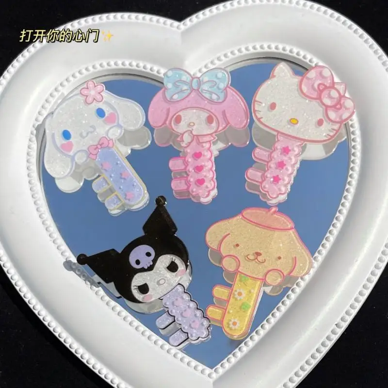 

Kawaii Sanrioed Kuromi Kitty My Melody Cinnamoroll помпон пурин искусственные шпильки для волос Игрушки для девочек