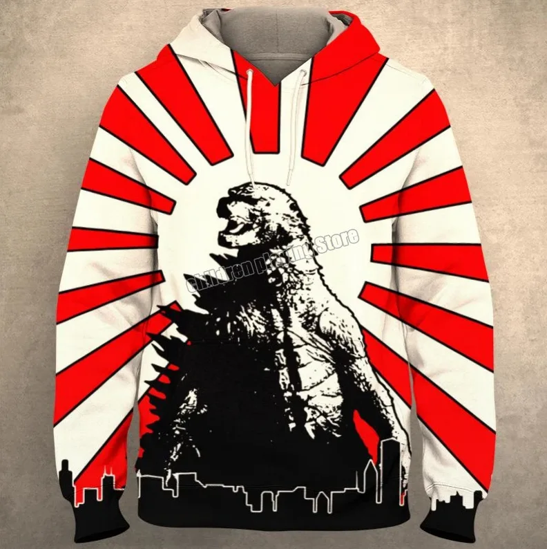 Мужская повседневная толстовка с капюшоном Godzilla Vs. King | Игрушки и хобби