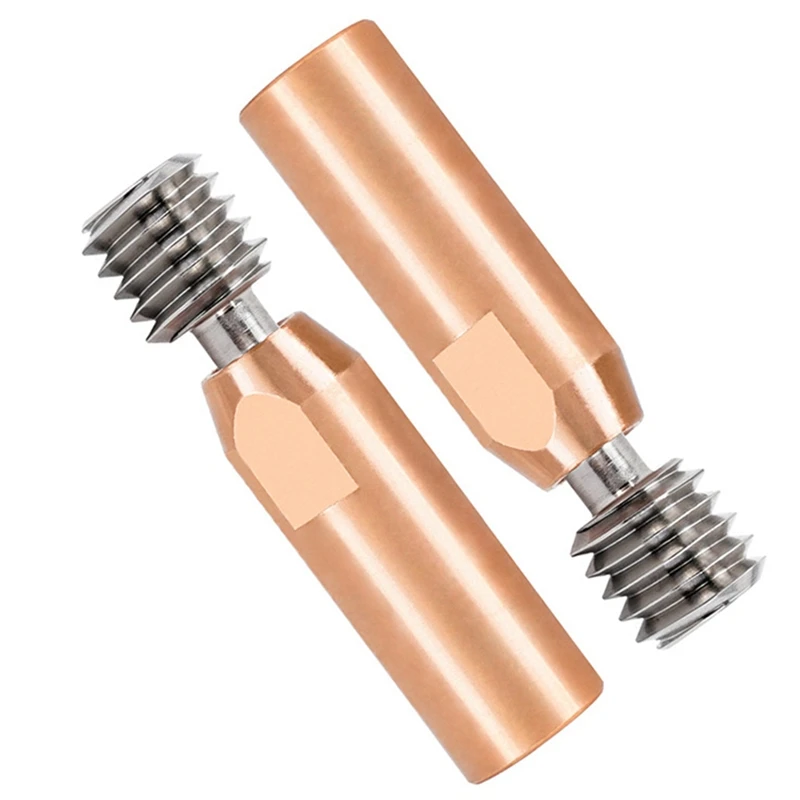 

2Pcs All-Metal NF CR10-Tcrazy Heat Break Titanium Copper Throat For CR10 CR-10S Hotend Ender 3 Ender 5 3D Printer
