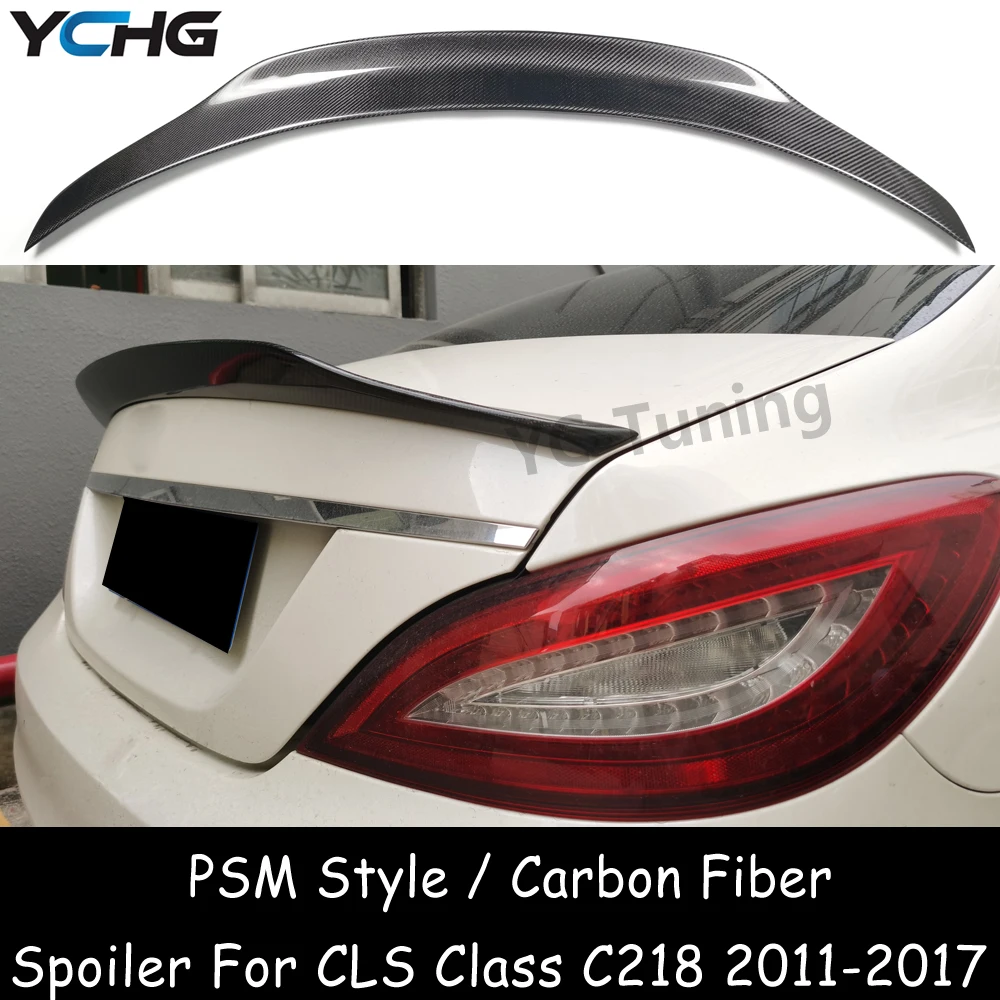 C218 PSM стиль FPR/углеродное волокно задний спойлер багажника для Mercedes Benz CLS Class W218 CLS300
