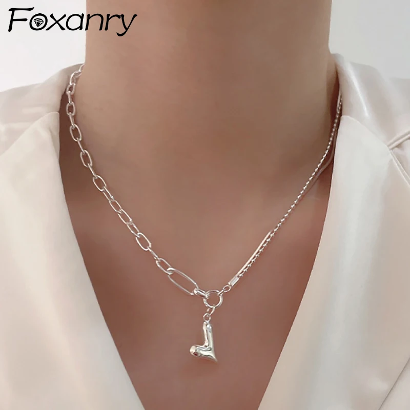 

Женское Двухслойное ожерелье FOXANRY с подвеской в виде свитера