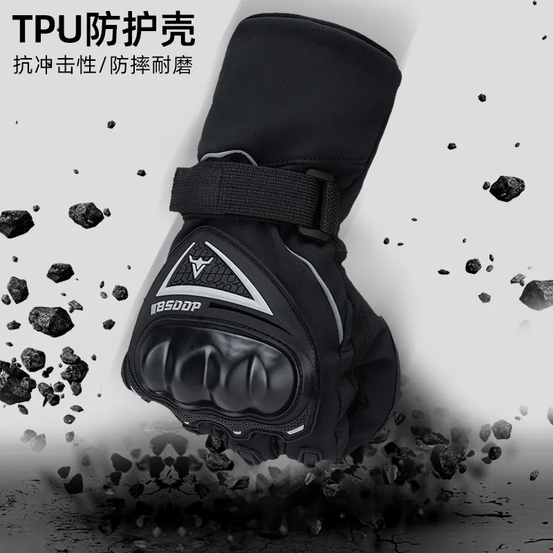 

Racing Gloves Motorcycle Full-finger Gloves Anti-fall Thickening Warm Riding Off-road Racing Locomotive Touch Screen Male