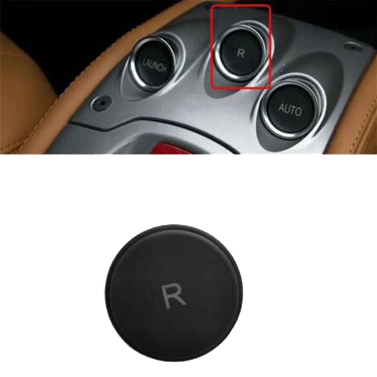 Крышки накладки на кнопку панели управления коробкой передач автомобиля &quotR&quot