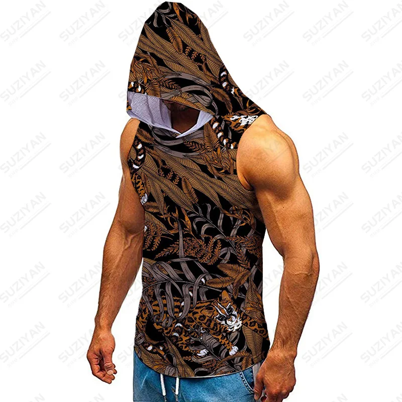 

Gentlemanlike Толстовка без рукавов Мужская гавайская рубашка футболка мужская куртка с шапкой одежда белая майка Бодибилдинг новая печать