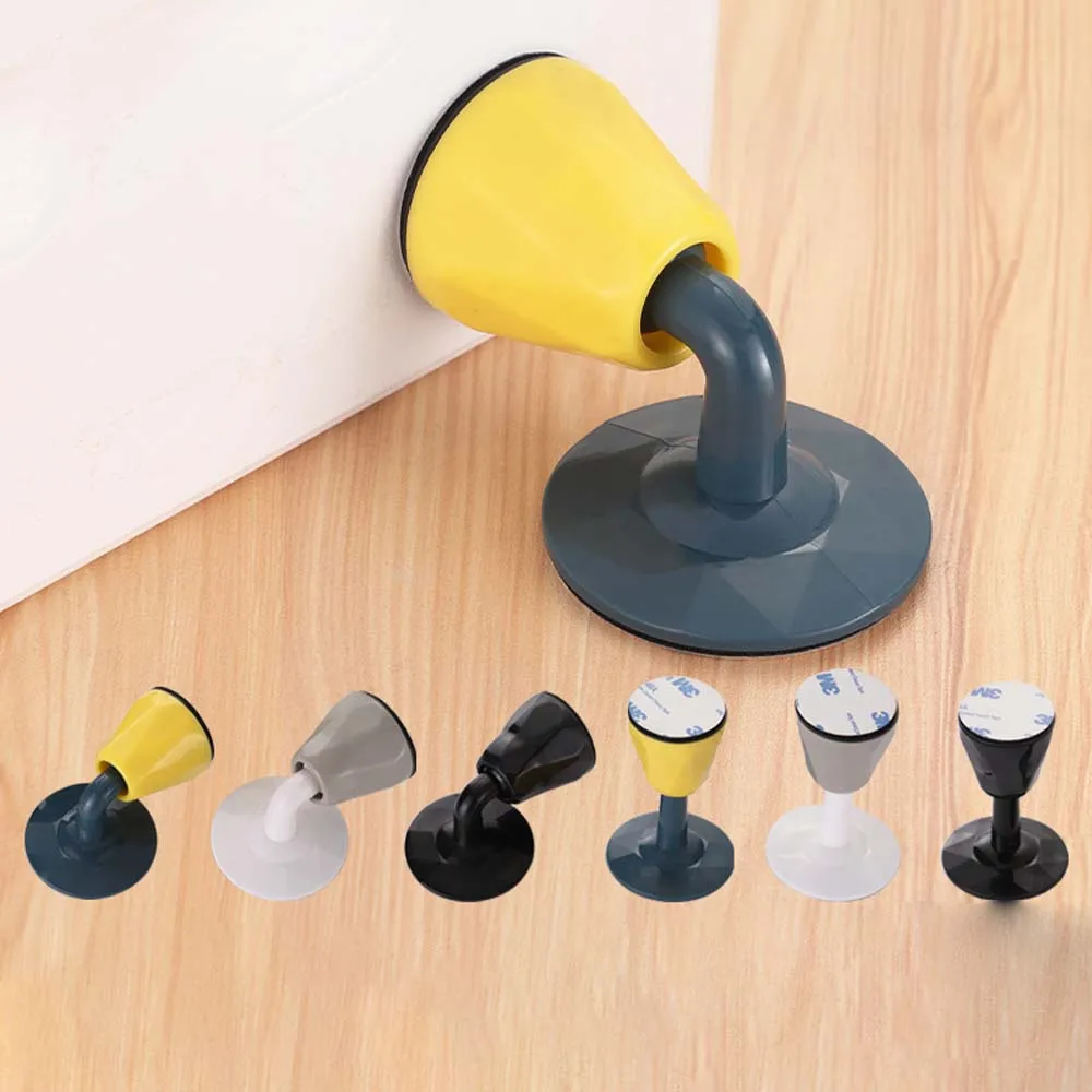 

Silicone Door Suction Punch-free Handle Door Rear Anti-collision Pad Bathroom Door Stop Door Top Home Improvement Door Stopper