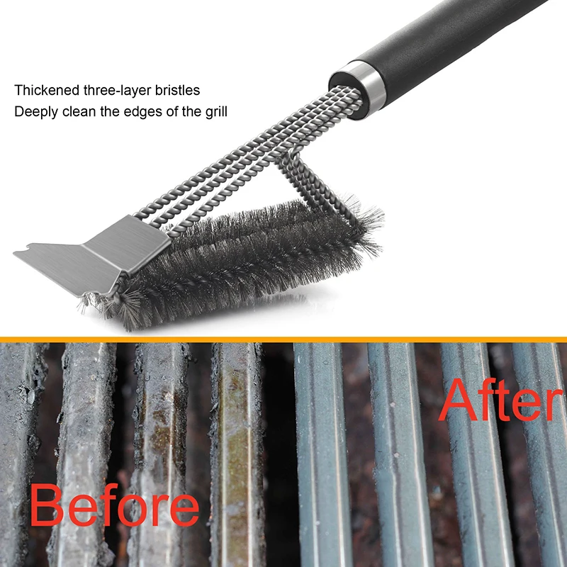 Набор для барбекю и гриля чистящая щетка из нержавеющей стали кухонные