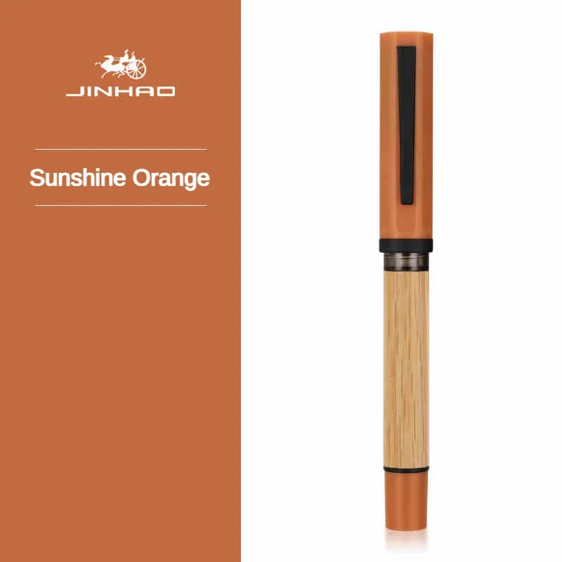 

JINHAO 62, деревянная авторучка, красочная студенческая чернильная ручка F EF, высококачественная ручка для каллиграфии, канцелярские принадлежности, школьные и офисные принадлежности