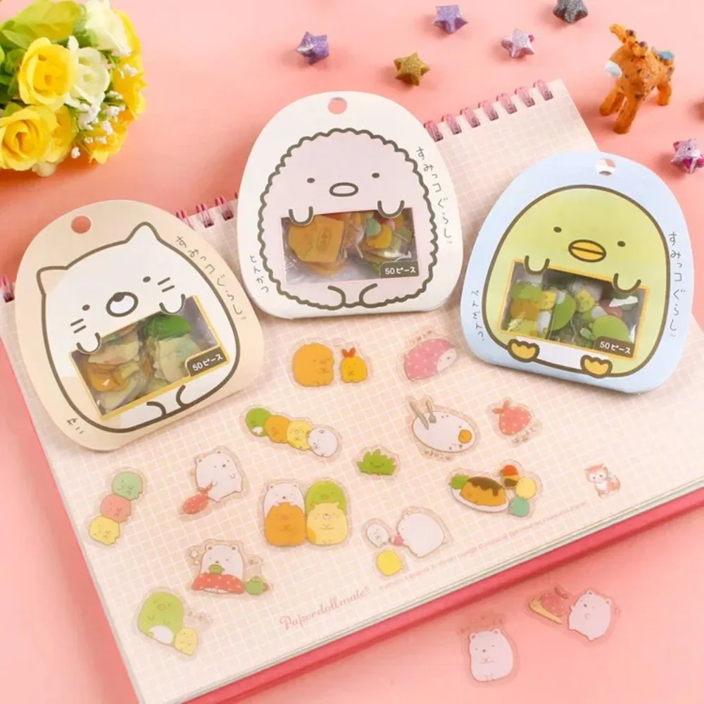 ПВХ мультфильм Kawaii наклейки украшения DIY милый кот медведь наклейка для дневника